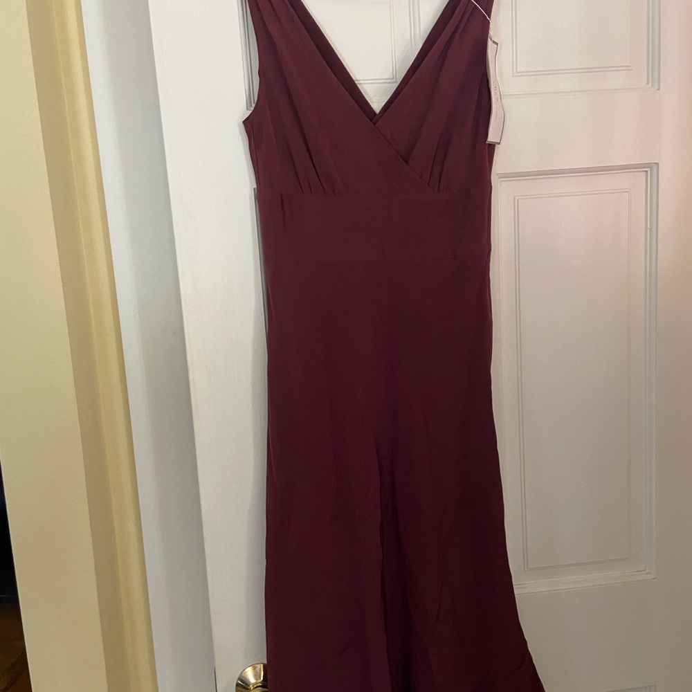 J Crew Plum Silk Dress size 0 new with tags